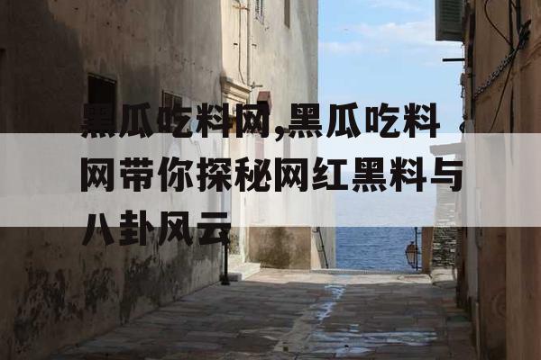 黑瓜吃料网,黑瓜吃料网带你探秘网红黑料与八卦风云